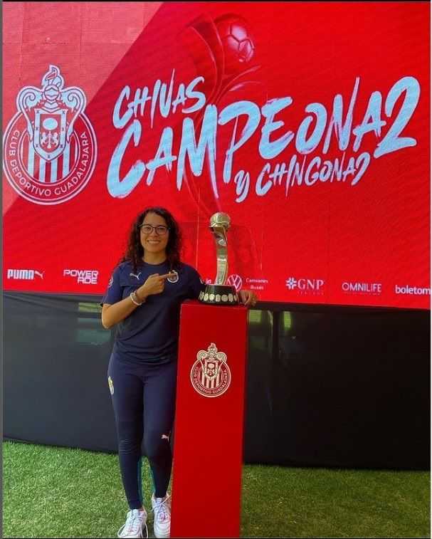 Lizbeth Rojas Aguilera, psicóloga deportiva de las Fuerzas Básicas y Liga de Expansión de Las Chivas del Guadalajara.